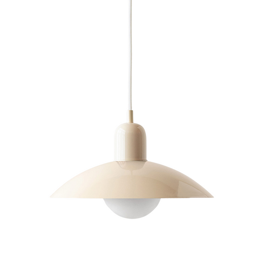 Modern Pendant Light - Scandinavian Curved Metal Shade