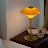 Modern Table Lamp - Minimalist Glass Shade & Warm Light for Bedside or Desk