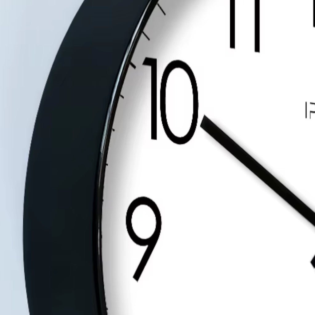 Modern Wall Clock - Minimalist Silent Quartz Timepiece