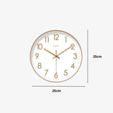 Modern Wall Clock - Minimalist Silent Quartz Timepiece