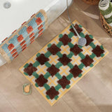Moroccan Design Non-Slip Bath Mat with Quick-Dry Fabric