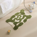 Moroccan Design Non-Slip Bath Mat with Quick-Dry Fabric