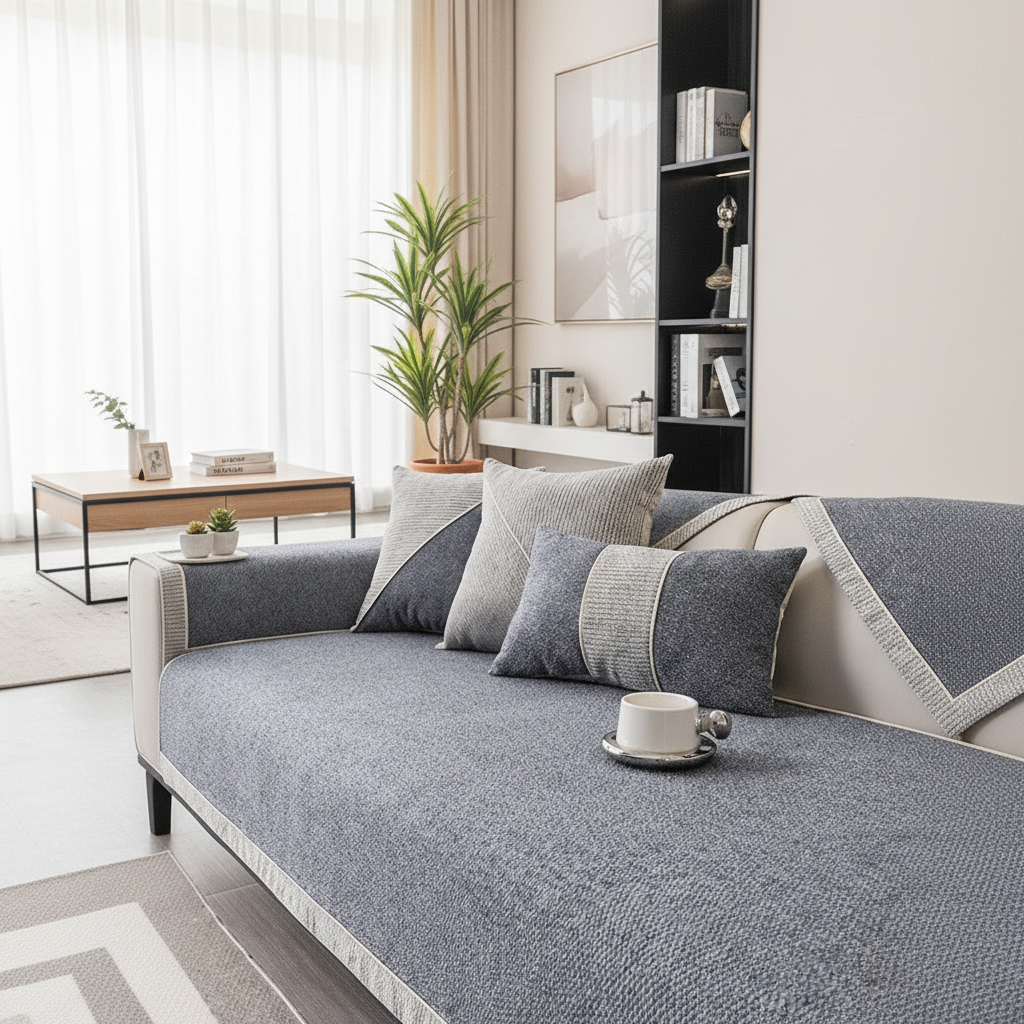 Naturweft - Non-Slip Cotton-Linen Sofa Cover for All Seasons
