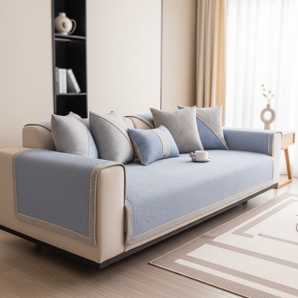 Naturweft - Non-Slip Cotton-Linen Sofa Cover for All Seasons