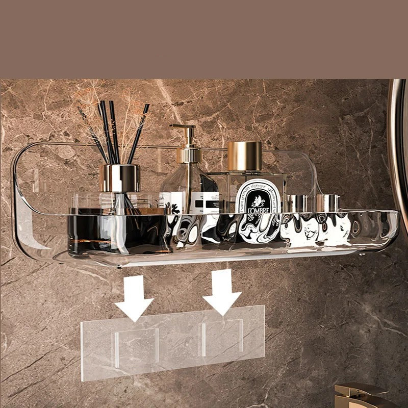 No-Drill Bathroom Shelf - Adhesive Over the Toilet Storage Rack