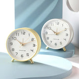 NordTime Scandinavian Silent Table Clock - Modern Desk Clock for Home & Office
