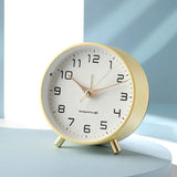NordTime Scandinavian Silent Table Clock - Modern Desk Clock for Home & Office