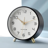 NordTime Scandinavian Silent Table Clock - Modern Desk Clock for Home & Office