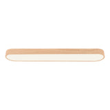 Nordic Glow - LED Flush Mount Ceiling Light with Wood Accent