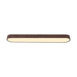Nordic Glow - LED Flush Mount Ceiling Light with Wood Accent