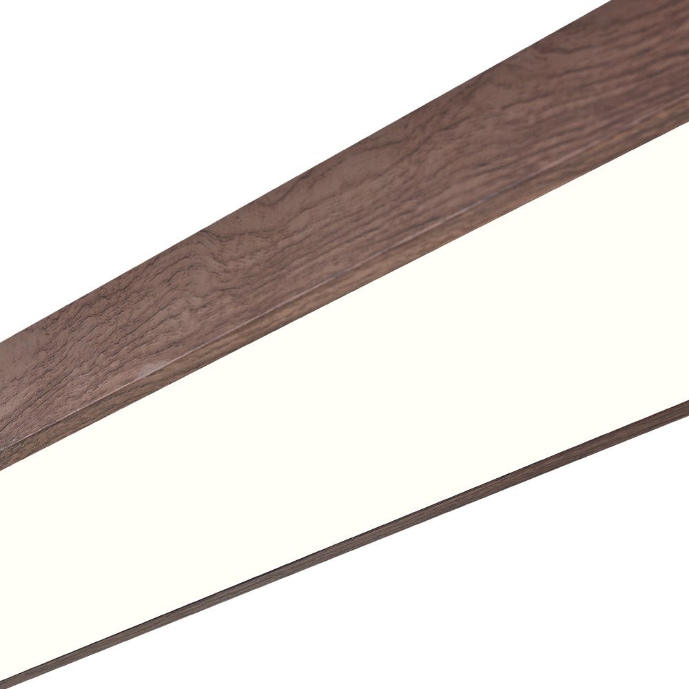 Nordic Glow - LED Flush Mount Ceiling Light with Wood Accent