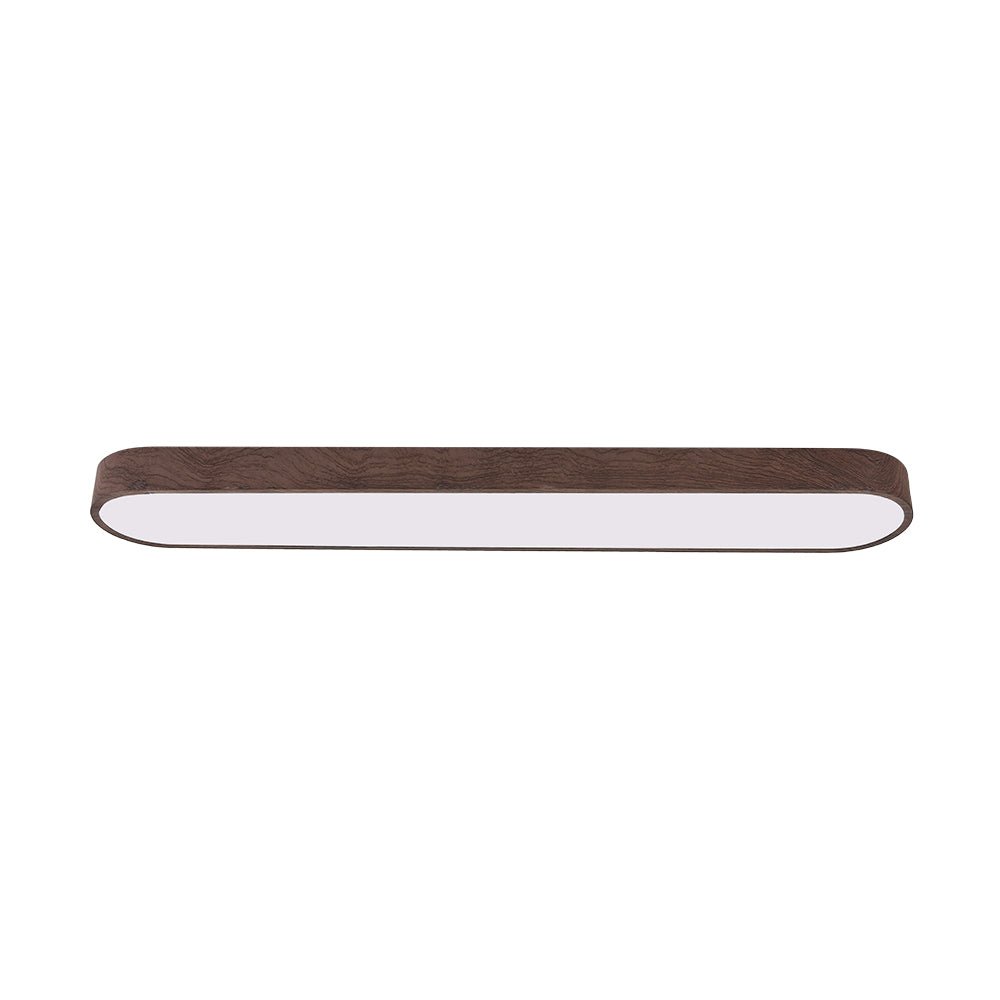 Nordic Glow - LED Flush Mount Ceiling Light with Wood Accent