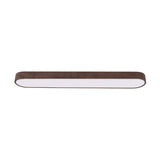 Nordic Glow - LED Flush Mount Ceiling Light with Wood Accent