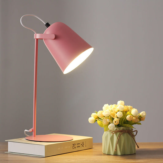 Nordic Metal LED Desk Lamp - Black Minimalist Small Table Lamp