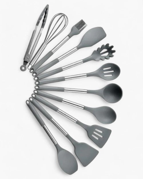 Nordic Silicone Kitchen Utensil Set - 13-Piece Cooking Tools