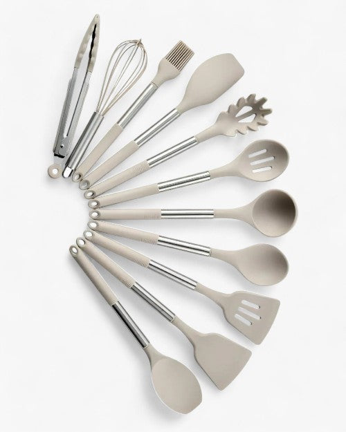 Nordic Silicone Kitchen Utensil Set - 13-Piece Cooking Tools