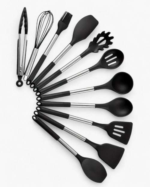 Nordic Silicone Kitchen Utensil Set - 13-Piece Cooking Tools