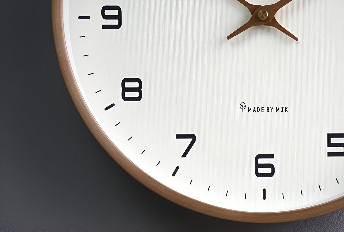Nordic Wall Clock - Silent Quartz Modern Kitchen Clock