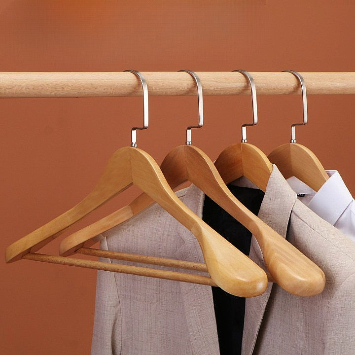 Oaklee - Premium Wooden Clothes Hangers with Metal Hardware