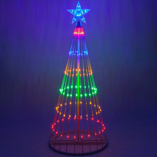 Outdoor Multicolor LED Animated Christmas Tree Lightshow - 150 Lights