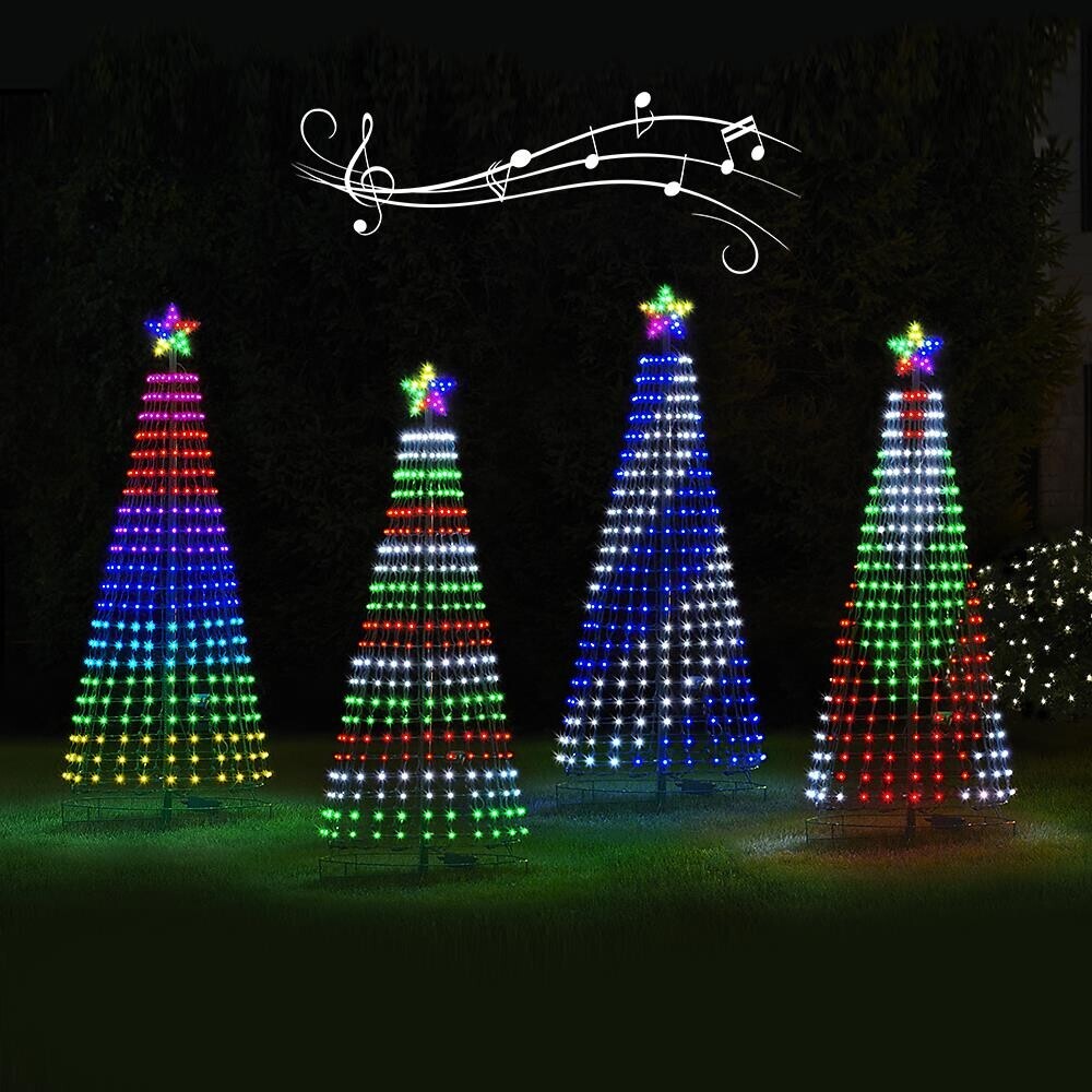 Outdoor Multicolor LED Animated Christmas Tree Lightshow - 150 Lights