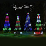 Outdoor Multicolor LED Animated Christmas Tree Lightshow - 150 Lights