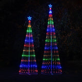 Outdoor Multicolor LED Animated Christmas Tree Lightshow - 150 Lights