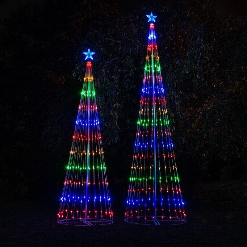 Outdoor Multicolor LED Animated Christmas Tree Lightshow - 150 Lights