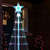 Outdoor Multicolor LED Animated Christmas Tree Lightshow - 150 Lights