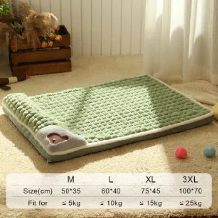 PAWSOMNIA - Orthopedic Memory Foam Dog Bed with Washable Cover