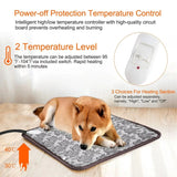 PawTherm Heated Pet Mat - Temperature Control & Waterproof Design