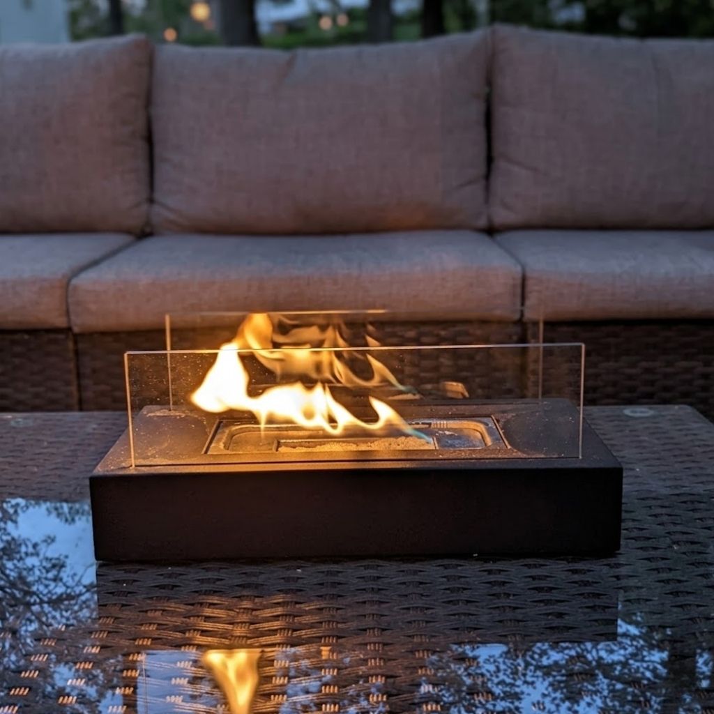 Portable Fire Pit Tabletop - Minimalist Indoor & Outdoor Flame