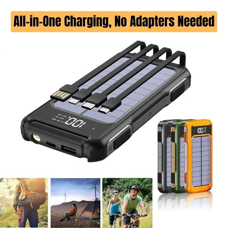 PowerFlex Solar Power Bank 20,000mAh with Fast Charging 5