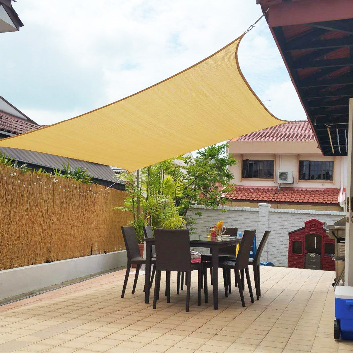 Premium Outdoor Sun Shade Sail Canopy - UV & Water-Resistant