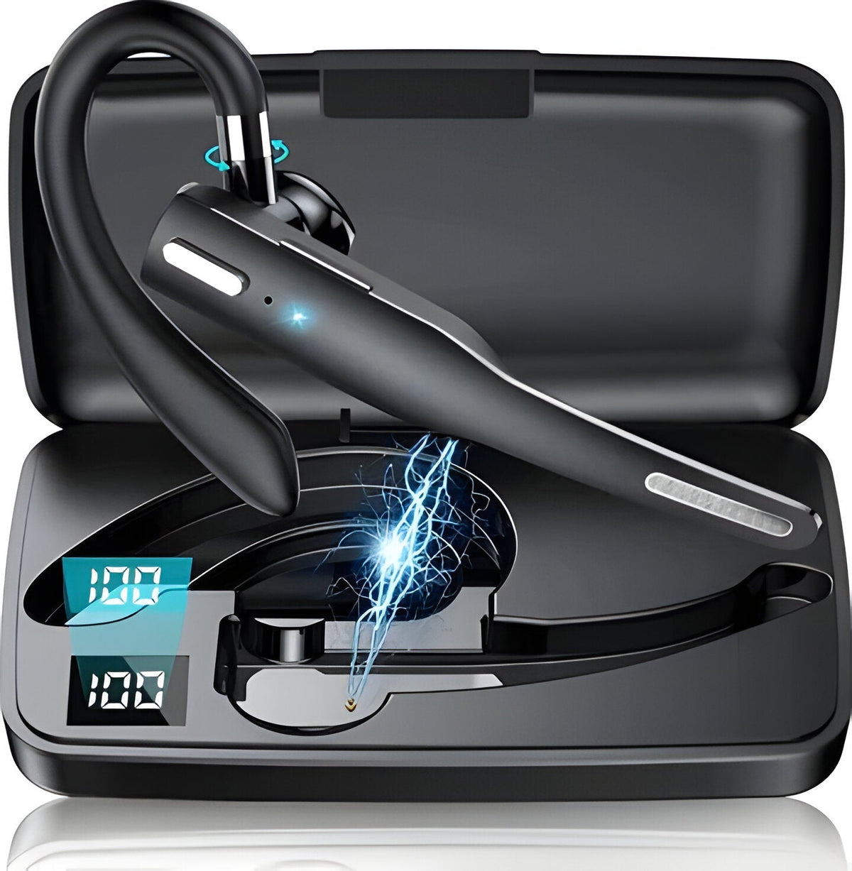 Premium Wireless Bluetooth Headset with Dual Microphone & Noise Cancellation