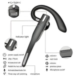 Premium Wireless Bluetooth Headset with Dual Microphone & Noise Cancellation
