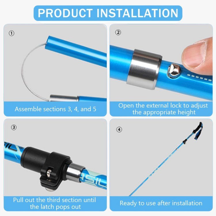 ProTrek Lightweight Trekking Poles with Quick-Lock System 3