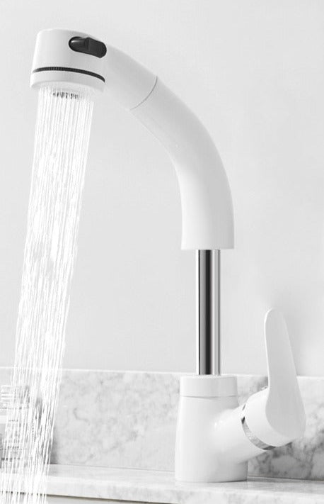 PureFlow Bathroom Faucet with Extendable Spout for Easy Installation