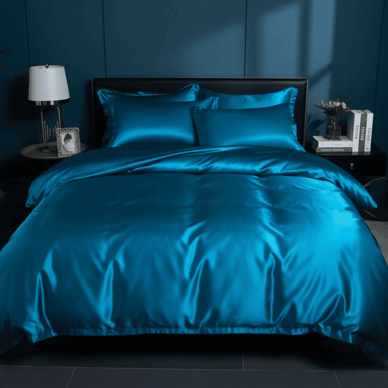 Pureliss - Luxurious Silk Bedding Set with Duvet Covers for All-Season Comfort
