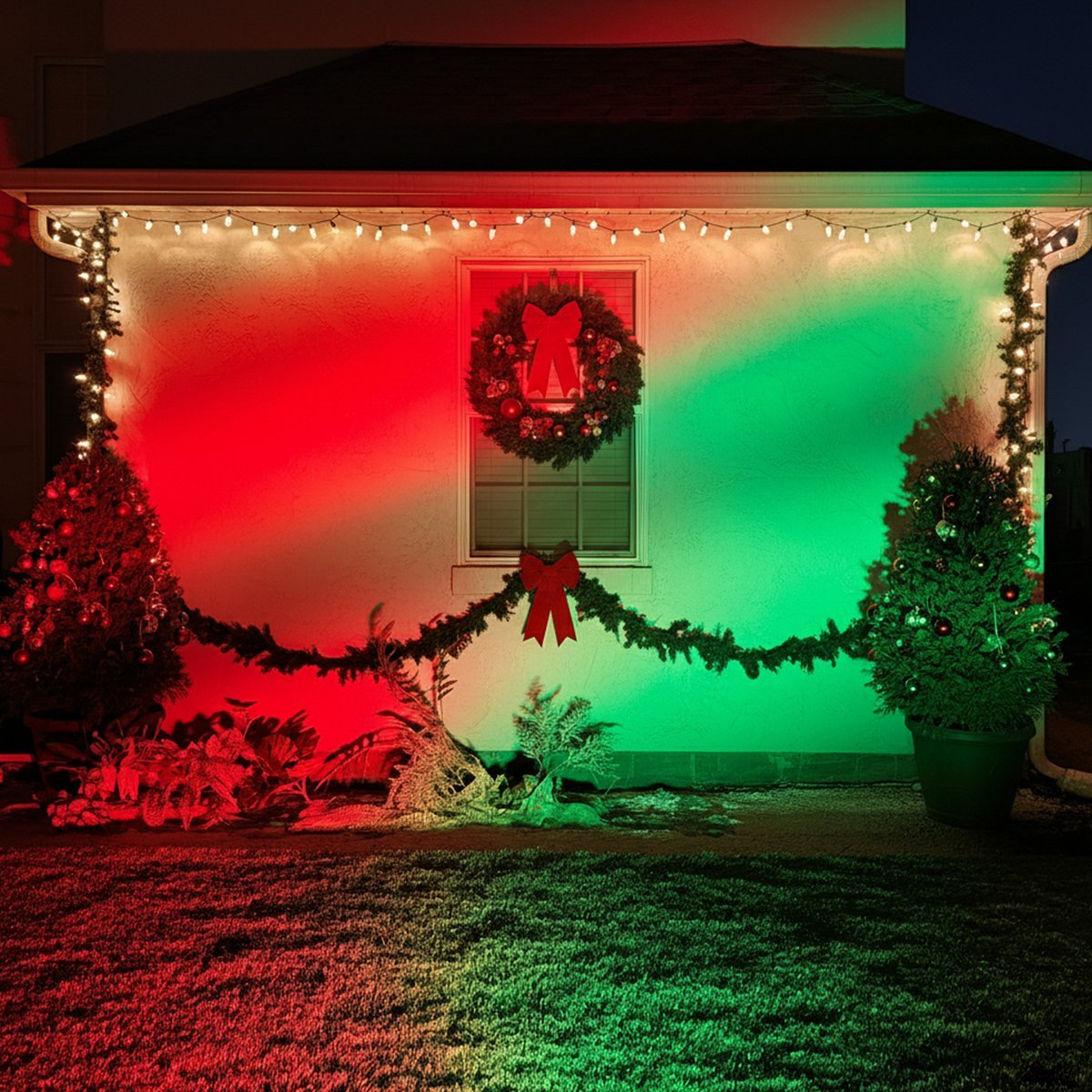 RGB LED Outdoor Spotlight with Remote Control, IP65 Waterproof