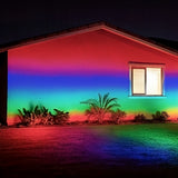 RGB LED Outdoor Spotlight with Remote Control, IP65 Waterproof