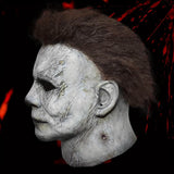Realistic Halloween Horror Mask & Knife Set for Adults