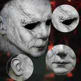 Realistic Halloween Horror Mask & Knife Set for Adults