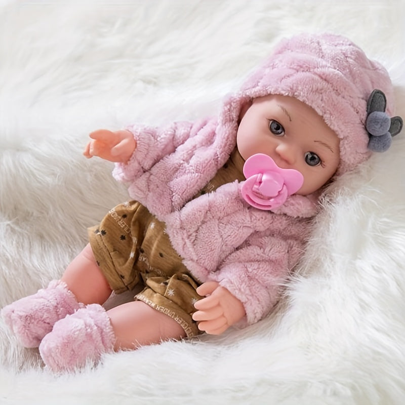 Realistic Silicone Baby Doll - Soft Touch 12-Inch Interactive Companion