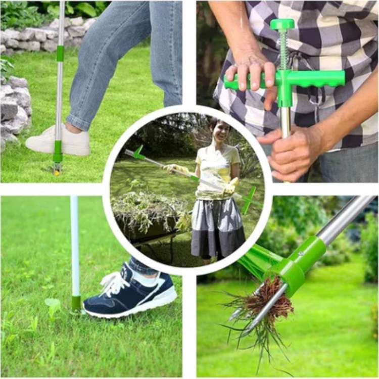 RootRipper Upright Garden Weed Puller with Steel Claw 3