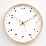 Scandinavian Minimalist Wooden Wall Clock - Silent Kitchen Clocks
