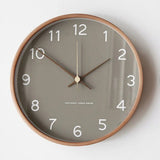 Scandinavian Minimalist Wooden Wall Clock - Silent Kitchen Clocks