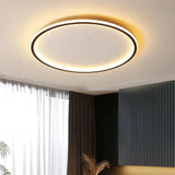 Scandinavian Round LED Ceiling Light - Modern Flush Mount Fixture with Dimmable Options