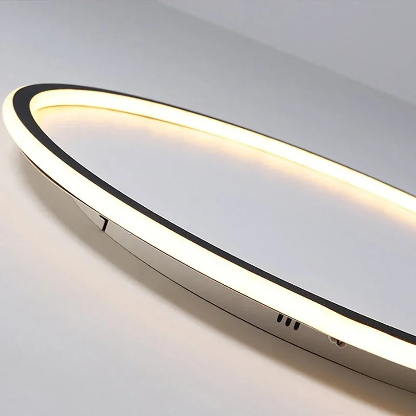Scandinavian Round LED Ceiling Light - Modern Flush Mount Fixture with Dimmable Options