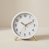 Scandinavian Silent Table Clock - Minimalist Design for Desk or Table